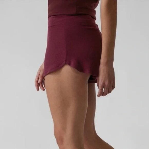 NWT Athleta Well Rested Rib Sleep Tank Womens M Burgundy Comfy Soft - Picture 6 of 8